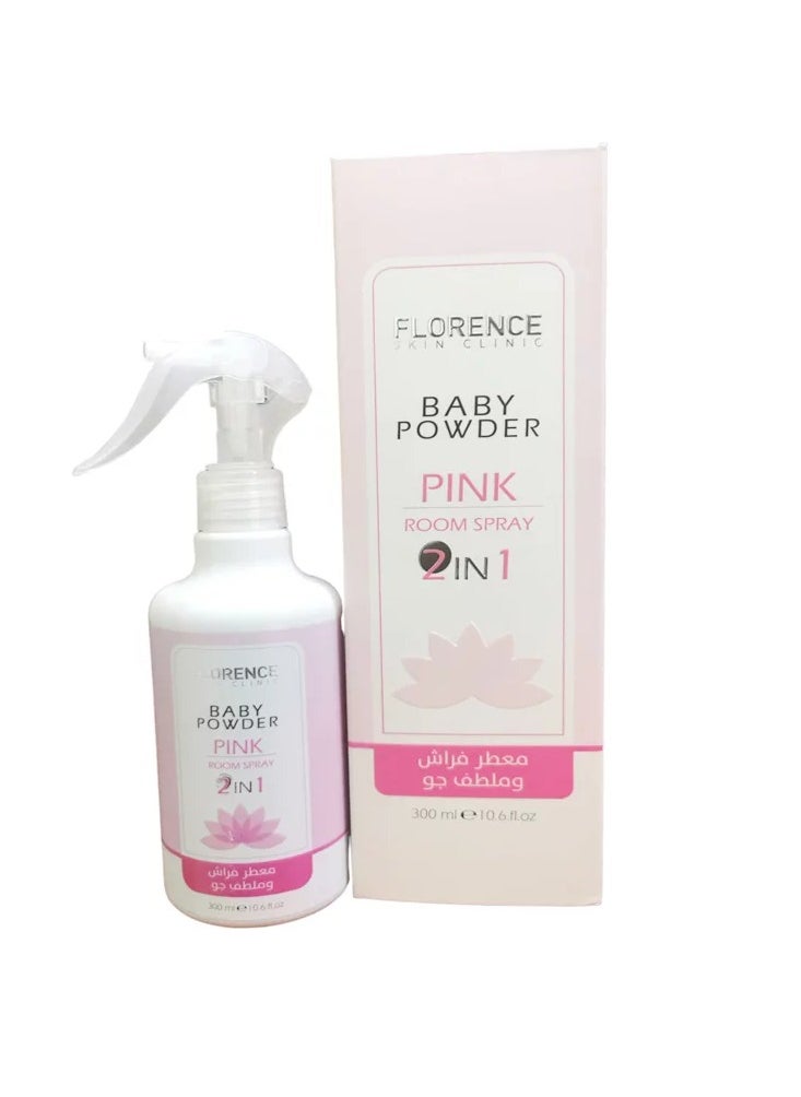 Florence - Baby Powder Pink Room Spray 2 In 1 300 ML - Image 1