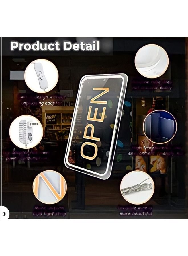 LED Neon Open Sign 22x11 Inch New Electric Signs, Ultra Bright for Business Stores - Image 2