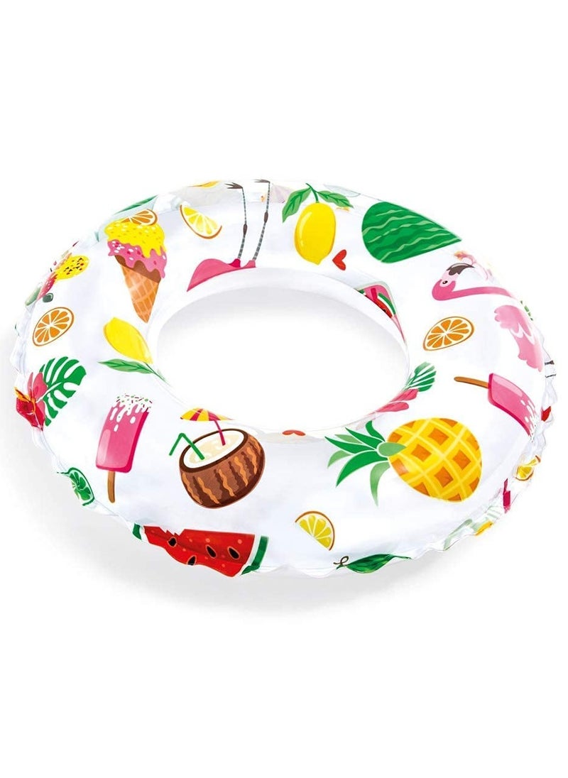 INTEX 59230NP-Lively Print Inflatable Swim Ring 51cm/20", Fruits  - Image 2