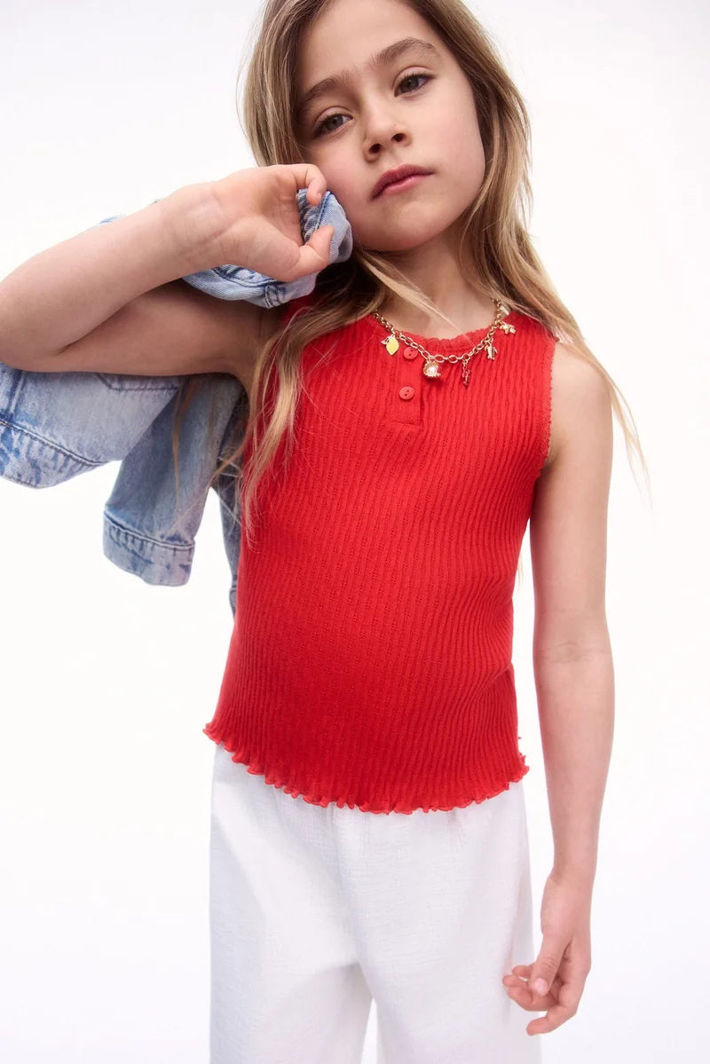 H&M Pointelle cotton vest top