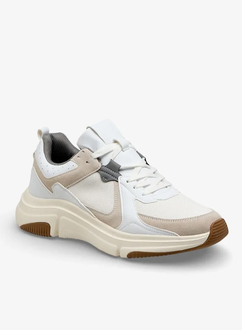 ال بي ال من شو اكسبرس Men Panelled Lace-Up Sneakers