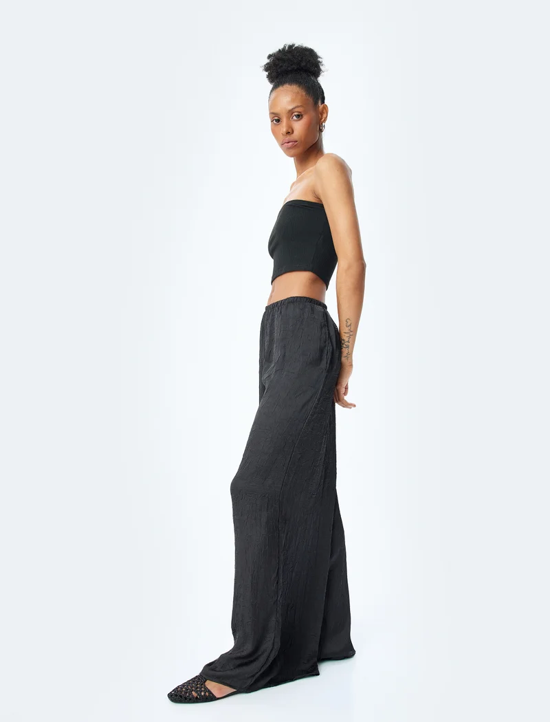 كوتون High-Rise Pants