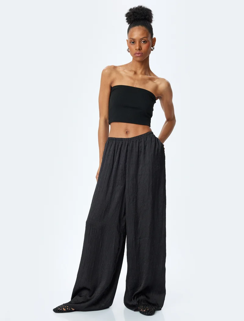كوتون High-Rise Pants