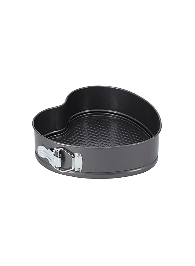 مجموعة 3 قطع سبرينغفورم مستديرة وقلب ومربع - صينية على شكل زنبركي، صينية كيك مستطيلة مع قاعدة قابلة للإزالة مانعة للتسرب ومزلاج سريع التحرير، صينية خبز مستديرة/على شكل قلب - Image 5