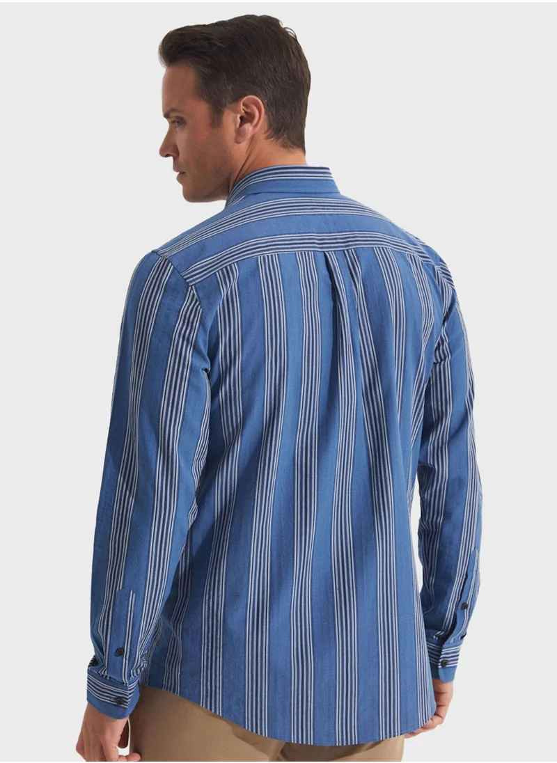 جون Check Deatiled  Regular Fit Shirt