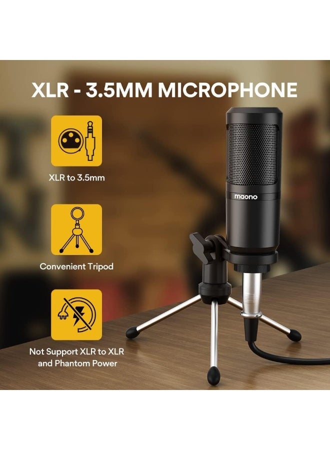 MAONO Podcast Equipment Bundle Audio mixer All-in-One Podcast Production Studio with 3.5mm Microphone for Live Streaming, Podcast Recording, PC, Smartphone, DJ MaonoCaster Lite (AU-AM200-S1) - Image 2