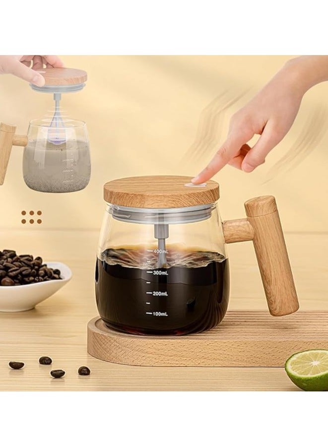 High speed electric self stirring coffee cup with lid rechargeable automatic mixing cup self stirring rotating -rechargeable - Image 1