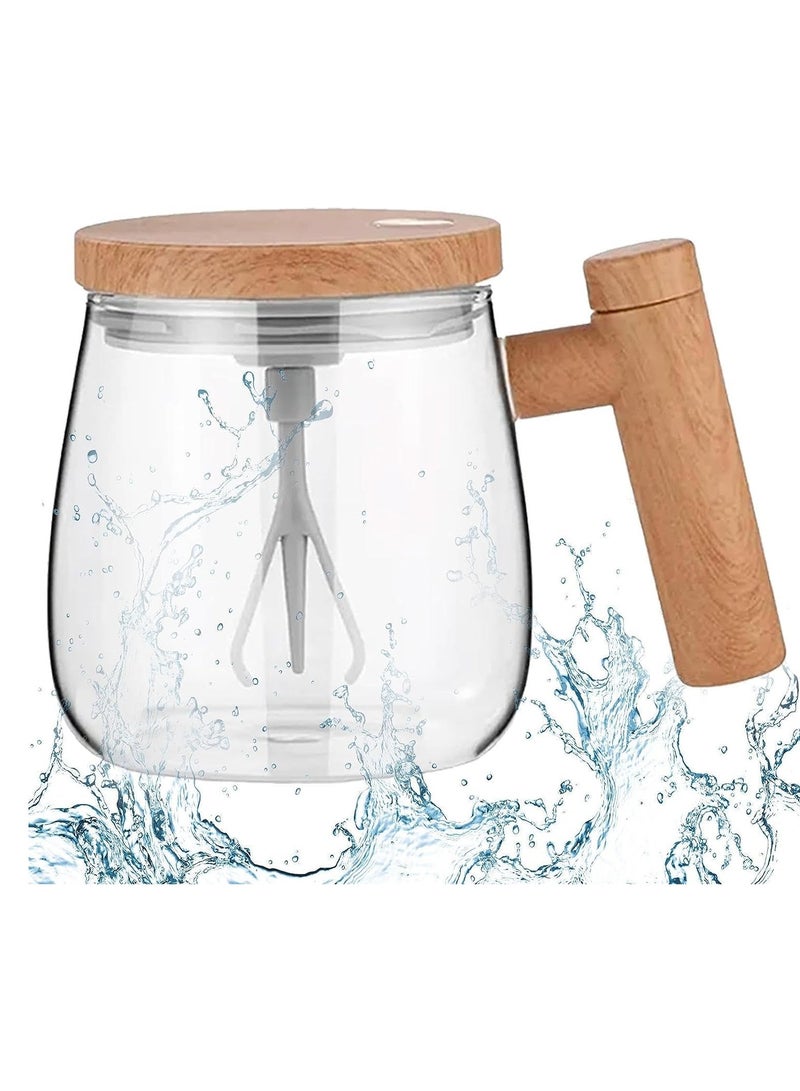 High speed electric self stirring coffee cup with lid rechargeable automatic mixing cup self stirring rotating -rechargeable - Image 2