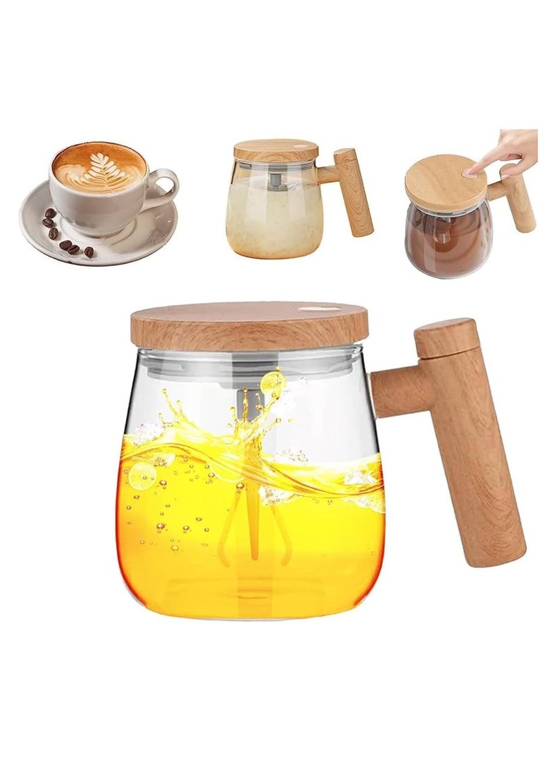 High speed electric self stirring coffee cup with lid rechargeable automatic mixing cup self stirring rotating -rechargeable - Image 3