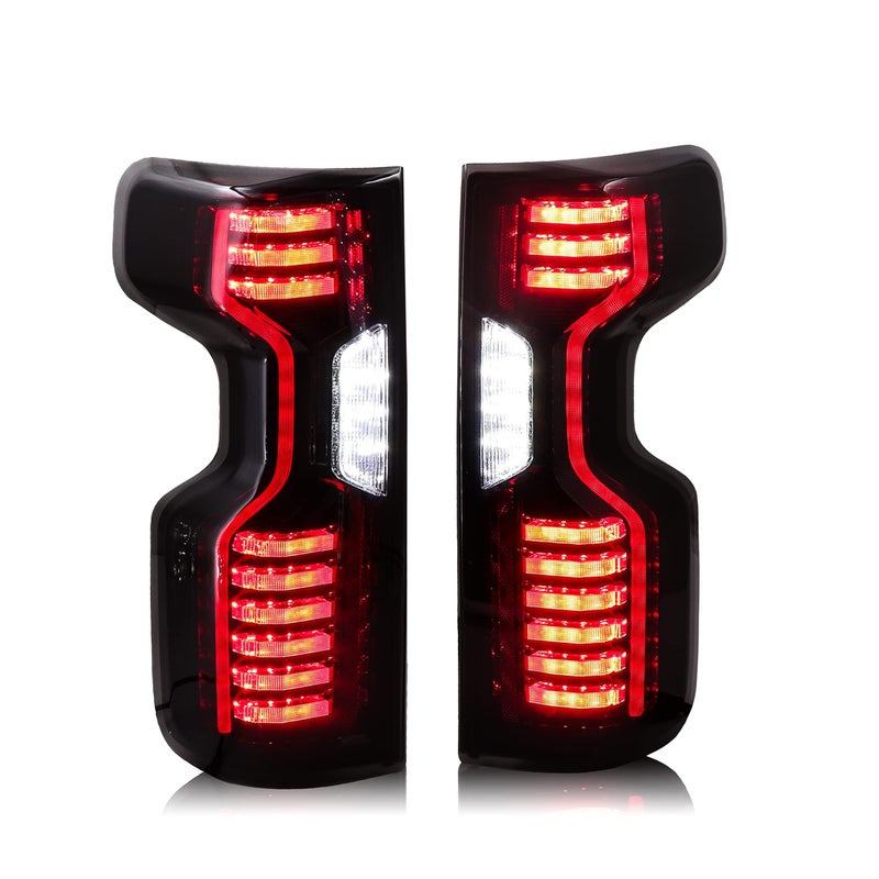 Sanooer 2 PCS Tail Lights for 20192024 Chevy Silverado 1500 Taillight 20202024 Chevy Silverado 2500 HD 3500 HD Led Turn Signal Running Lights with 4pin to 6pin Wire Harness