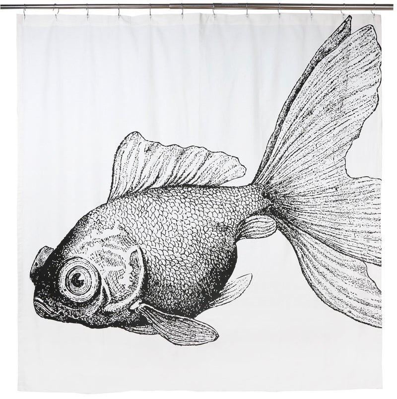 Thomas Paul Goldfish Shower Curtain 72x72