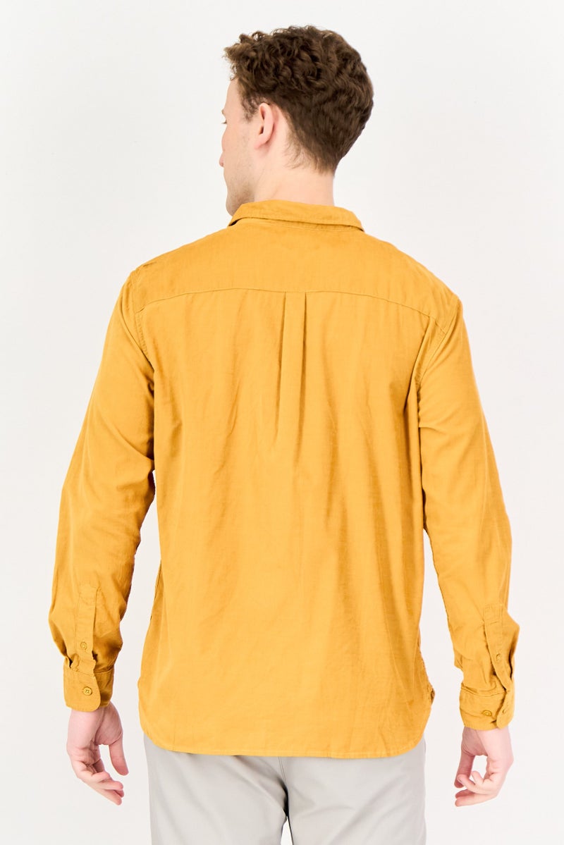 Levi's قميص رجالي كاجوال بأكمام طويلة وقصة ضيقة، خردل - Image 3