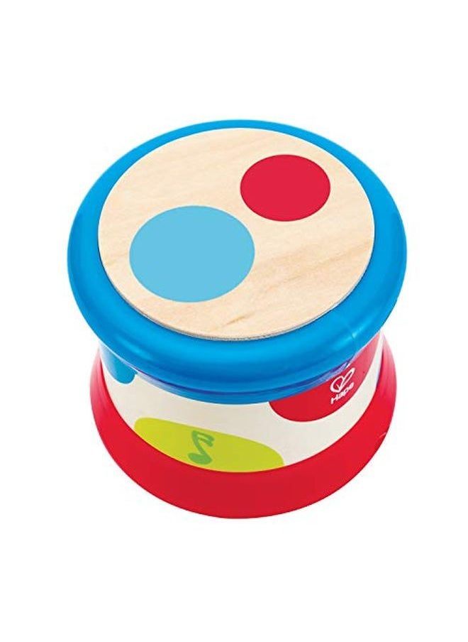 Hape - Baby Drum ; Colorful Rolling Drum Musical Instrument Toy For Toddlers Rhythm & Sound Learning Battery Powered (E0333) L 5.9 W 5.9 H 5 Inch - Image 1