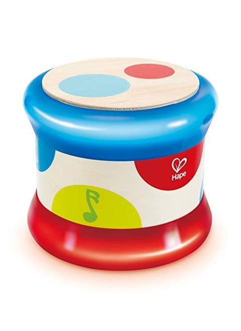 Baby Drum ; Colorful Rolling Drum Musical Instrument Toy For Toddlers Rhythm & Sound Learning Battery Powered (E0333) L 5.9 W 5.9 H 5 Inch