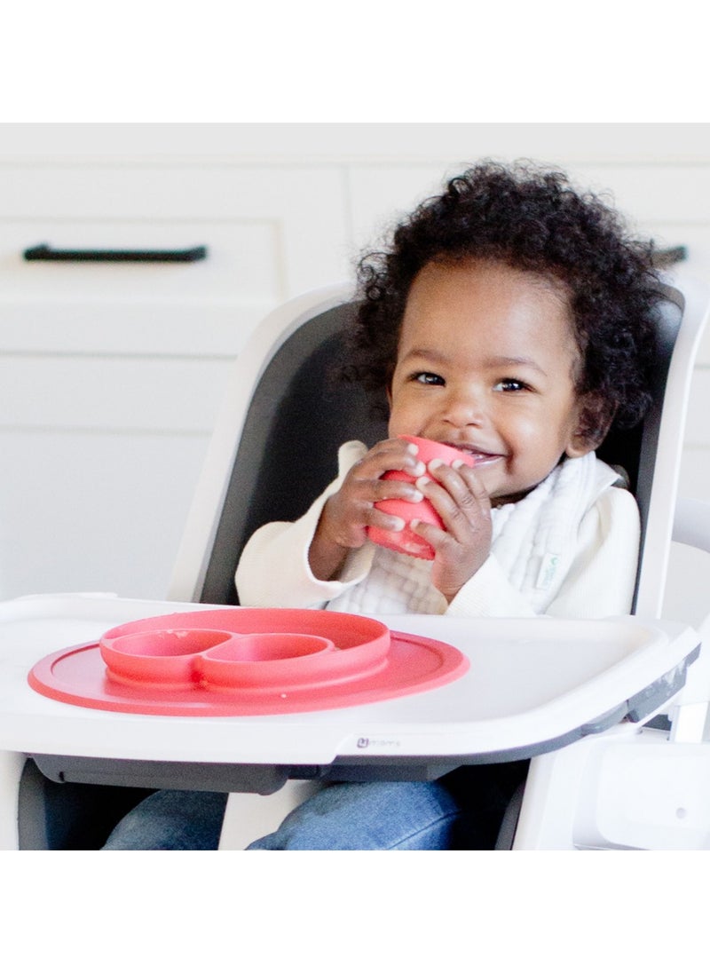 Mini Mat - Baby Plate, Kids Plate, Baby Led Weaning Silicone Plates For Babies - Mauve