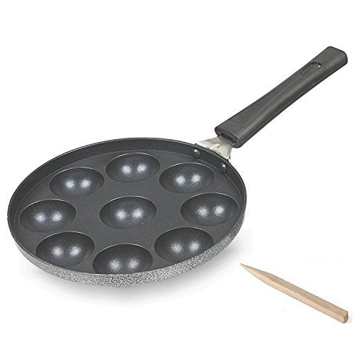 Anjali Diamond Series Royal Aluminum 9 Cups Appa Patra with Lid (Black) - Image 3