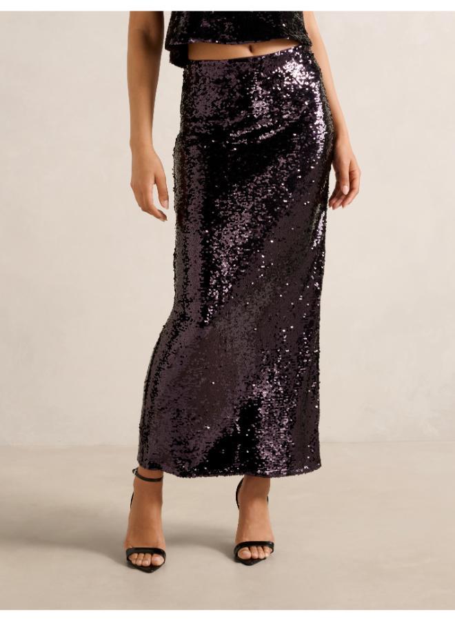 forever new Nora Sequin Midi Skirt - Image 1
