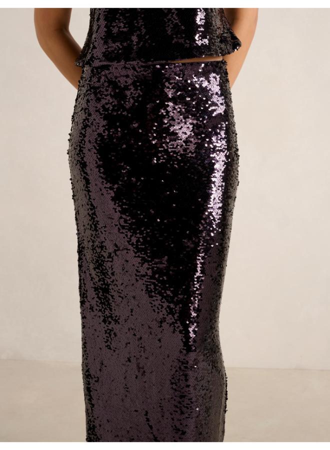 forever new Nora Sequin Midi Skirt - Image 4