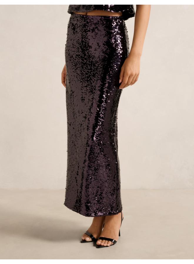 forever new Nora Sequin Midi Skirt - Image 3