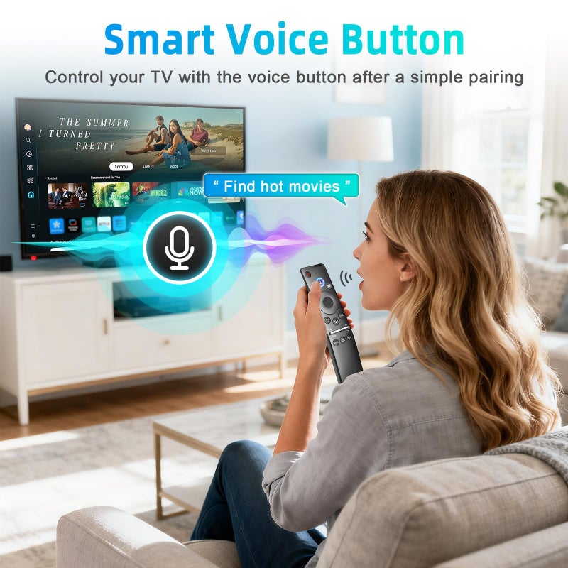 Tendodo Voice Remote for Samsung Smart TV Remote Control Replacement BN59-01330A Fit for All Samsung Remote with Voice Function for S-amsung Frame Crystal UHD Curved Neo QLED OLED Smart TVs - Image 5