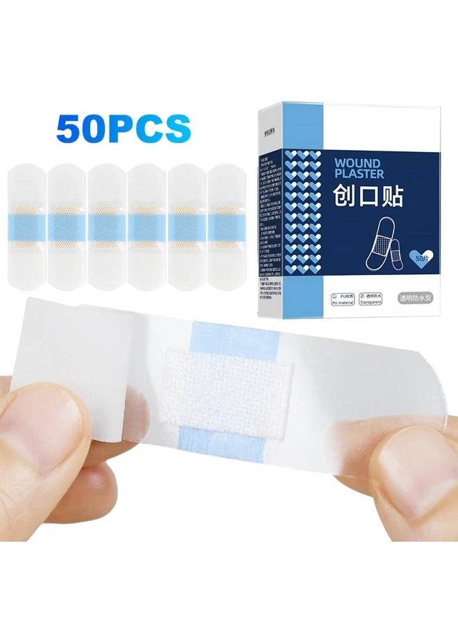 Generic 50pcs Baby Bandage Waterproof Breathable Adhesive Plaster Hemostasis Wound Sticker Dressing Band Aid Banditas for Children 