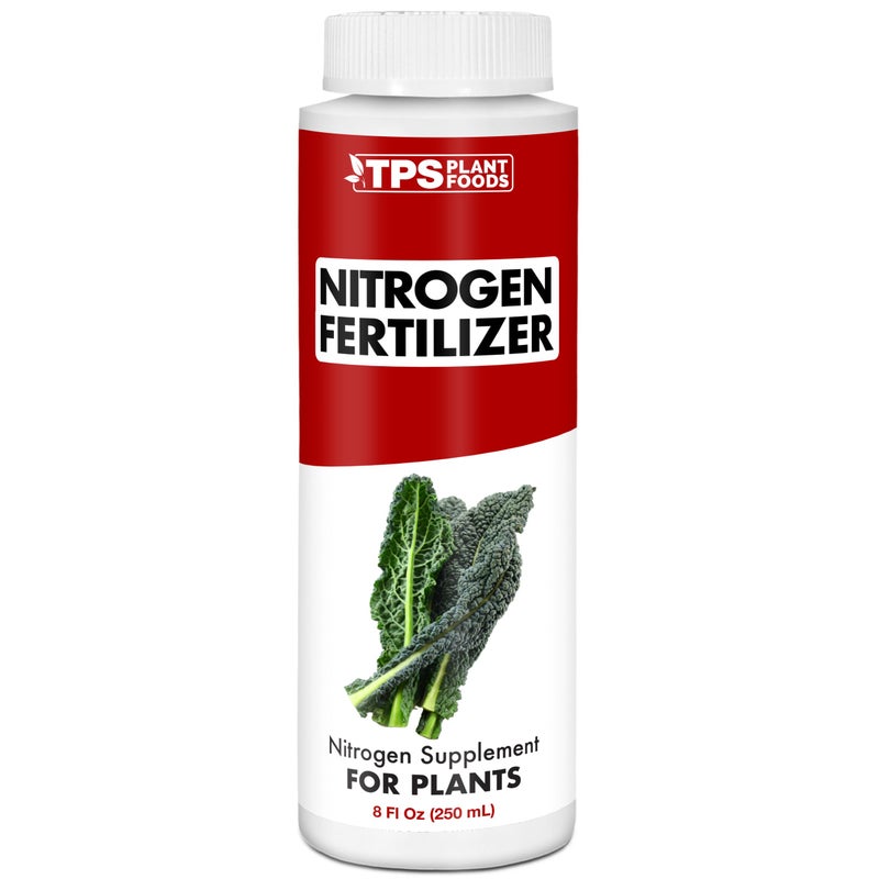 TPS NUTRIENTS Nitrogen for Plants, Tri-Source N Nitrogen for Lush Green Growth, Liquid Plant Fertilizer 8 oz (250mL), SUPPNITRO8OZ - Image 1