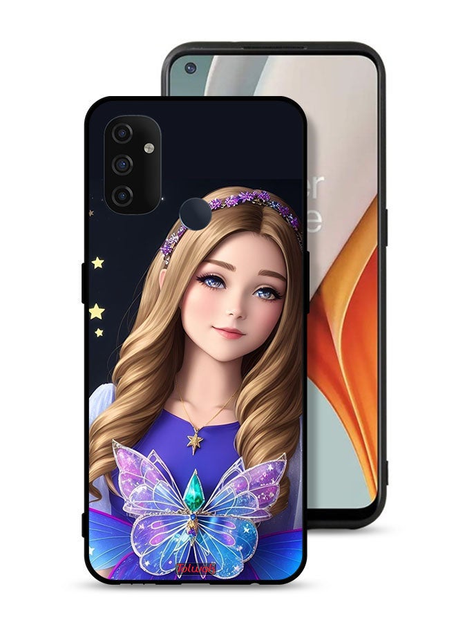 Tolwak OnePlus Nord N100 Protective Case Cover Cute Butterfly Girl - Image 1