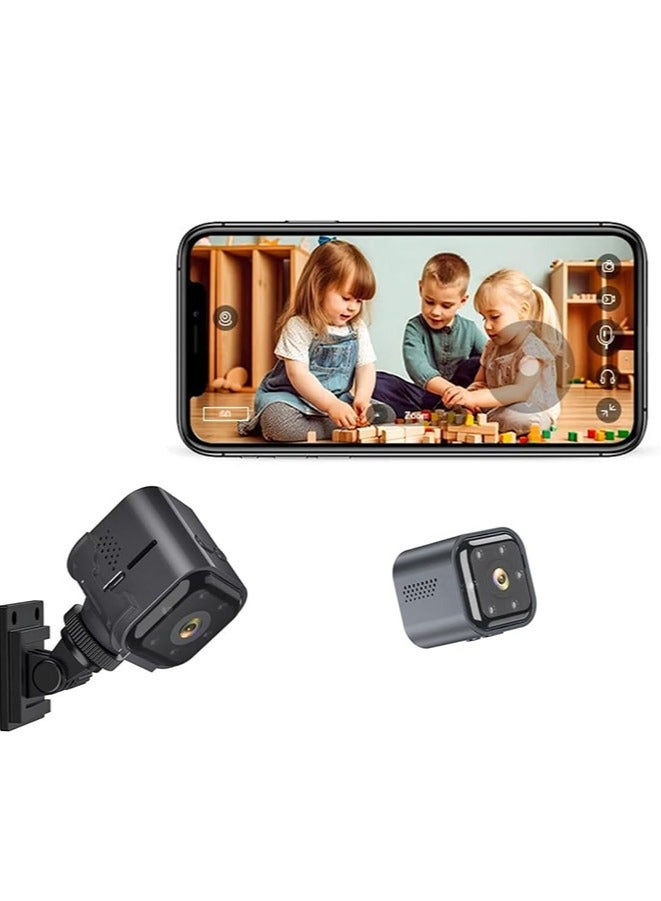 مويكسين كاميرا تجسس مخفية مع صوت/فيديو، كاميرا لاسلكية صغيرة مع تطبيق هاتف، صوت ثنائي الاتجاه، رؤية ليلية، كشف الحركة، تسجيل في الوقت الحقيقي - Image 1