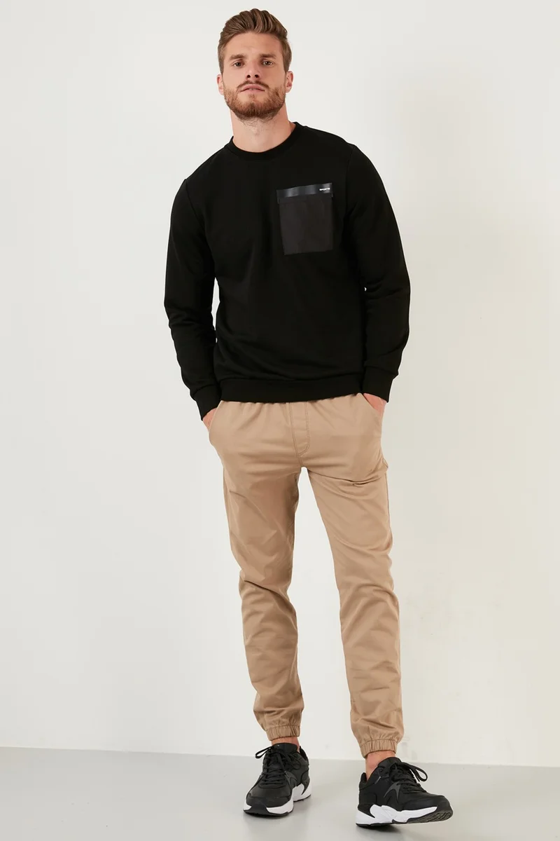 بوراتي Pocket Detailed Regular Fit Crew Neck Cotton Sweat Men's Sweat 5905323