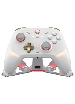 Classic Wireless Gamepad GameSir Cyclone 2 Daybreak Game Controller for PC / Steam / Switch / Android / iOS with RGB Lamp Wireless Audio Hall Linear Trigger and Micro Trigger Switch Six-Axis Gyroscope Aluminium Alloy Charging Dock White - pzsku/Z5C407756FB65B08943DDZ/45/1747732742/df018f9c-c314-4bc4-a0c5-5e737f8f2ee9