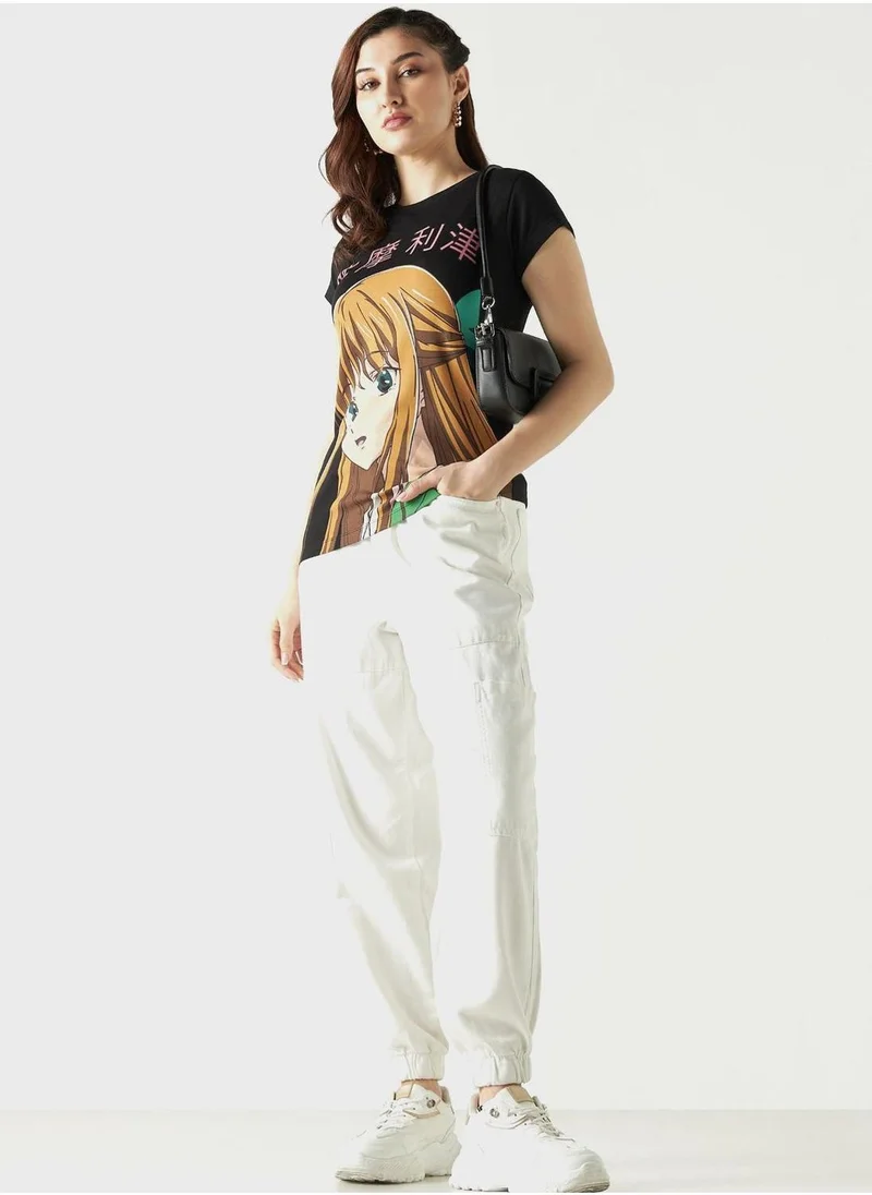 SP Characters Basket Print T-Shirt