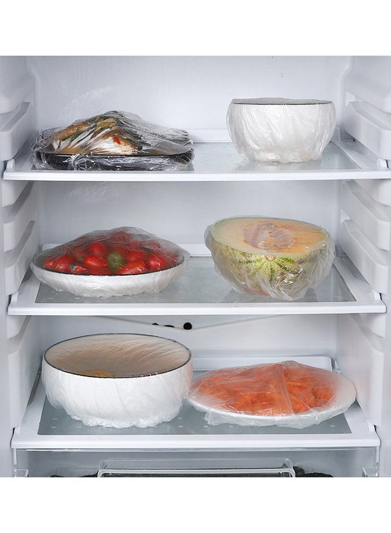 100Pcs Disposable Food Cover Saran Wrap Food Grade Fruit Vegetable Storage Bag Elastic Plastic Bag Kitchen Fresh Keeping Bag ﻿  - Image 4