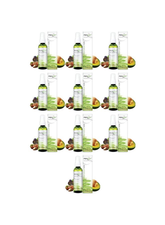 Parasoft Body & Face Moisturizing Emollient Lotion with Goodness of Aloe vera For Ultra Nourishing, Soothing & Hydrating Skin For Men & Women- 100ml(Pack of 10) - Image 1