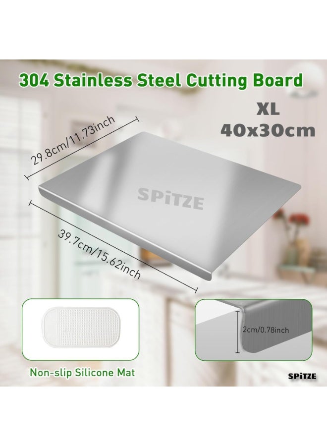 SPITZE لوح تقطيع من الفولاذ المقاوم للصدأ 304 من SPITZE – لوح تقطيع فاخر للمطبخ - Image 4