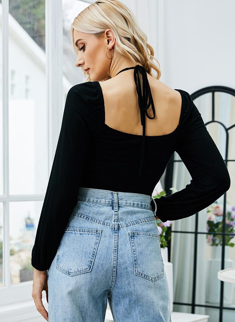 Simple black blouse - Image 2