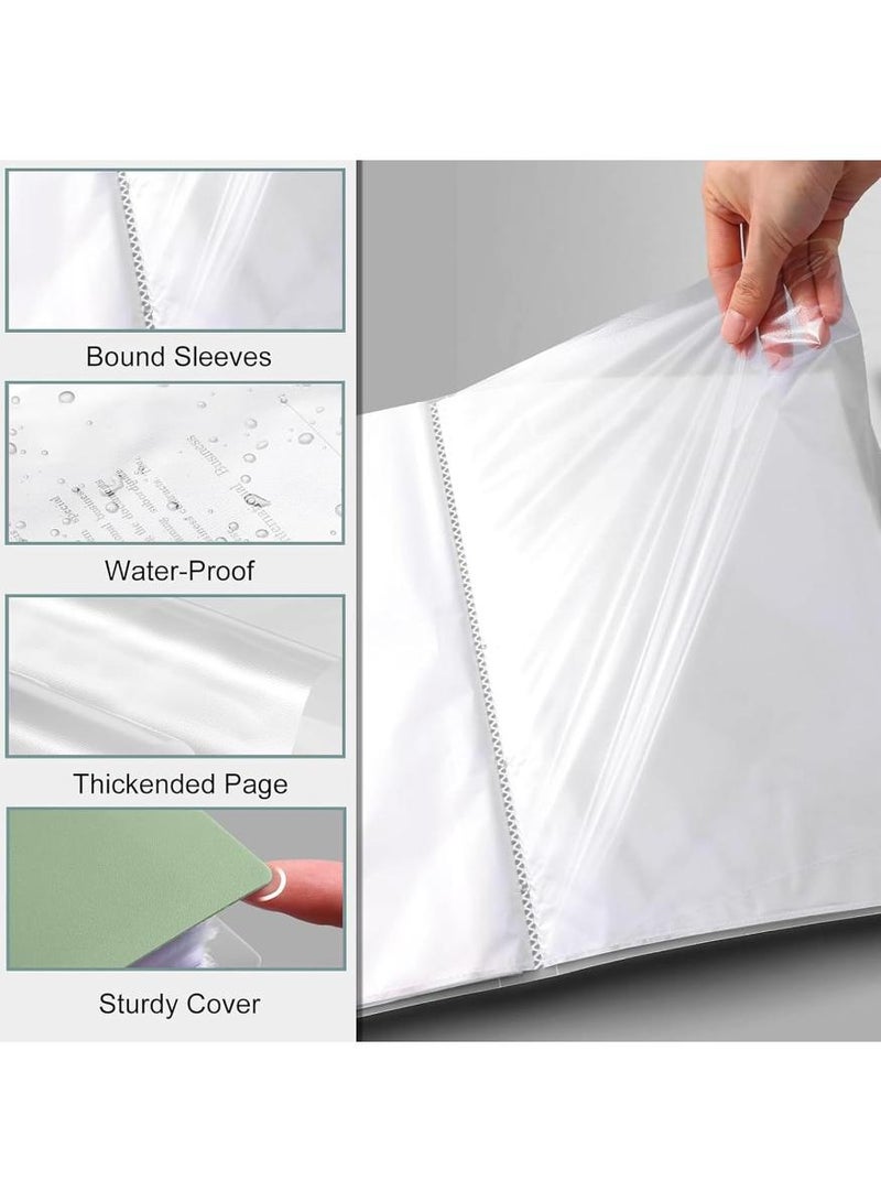 PAPERSAY 2 Pieces x 60 Pocket File Folder,A4 Paper Project Organizer Folders File Organizer, Presentation Binder with Plastic Documents Organizer Presentation Book Art Portfolio Folder Sheet Protector - Image 3