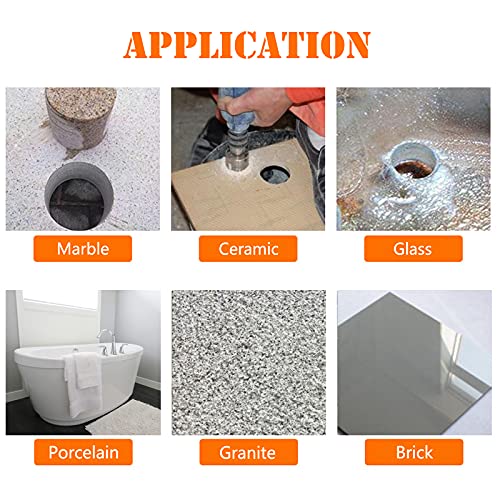 Jamiikury 3" / 75mm Diamond Hole Saw Drill Bits, Glass Tile Hole Saw for Ceramic, Glass, Tile, Porcelain, Marble - Image 5