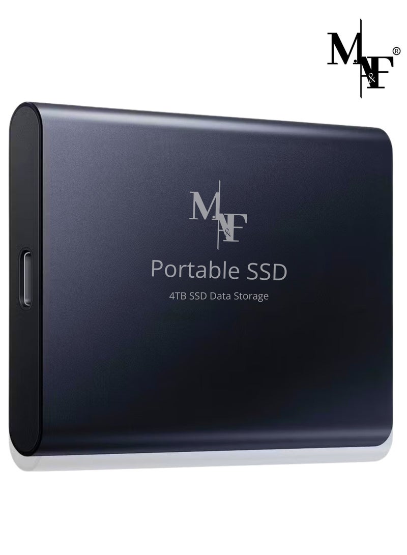 M.A&F's Portable External Hard Drive 4TB , Mini SSD Hard Drives,Solid State External Drives,Computer Backup Drive,USB 3.1 to Type-C Support Data Storage Transfer for Windows XP PC Laptop and Mac - Image 1