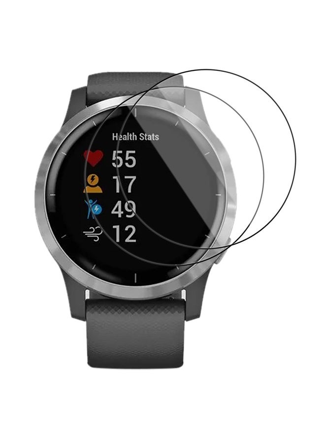 HuHa For Garmin Vivoactive 4 2pcs xDfind Curved 3D Composite Material Soft Film Screen Protector - Image 1