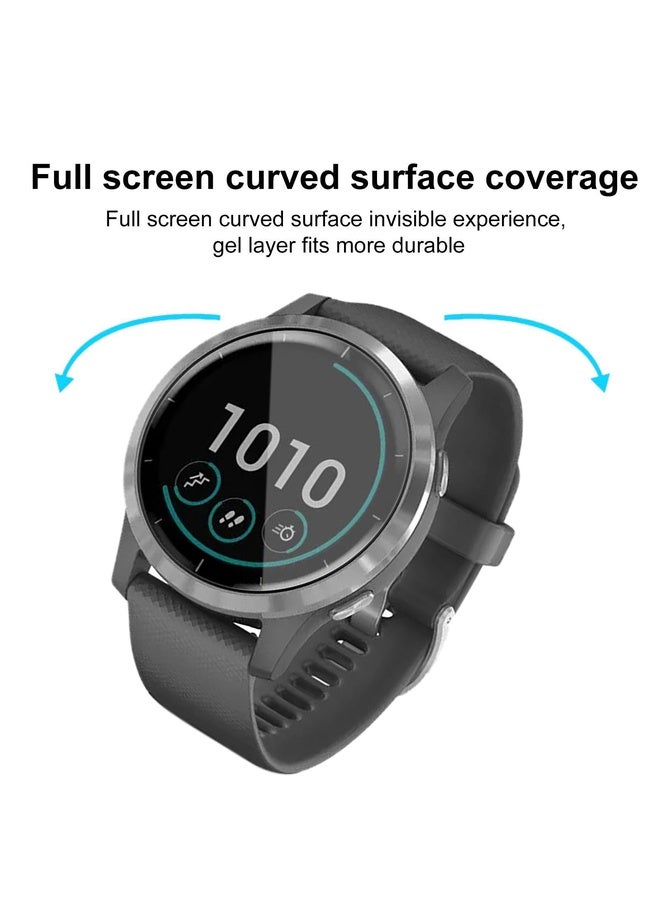 HuHa For Garmin Vivoactive 4 2pcs xDfind Curved 3D Composite Material Soft Film Screen Protector - Image 3