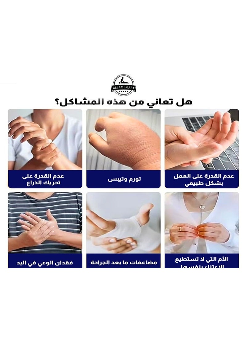 Relax Smart Smart Robotic Hand Rehabilitation Gloves – Electric Finger Training Device for Stroke Recovery, Hand Therapy, Flexion & Extension Exercise Aid - Image 2