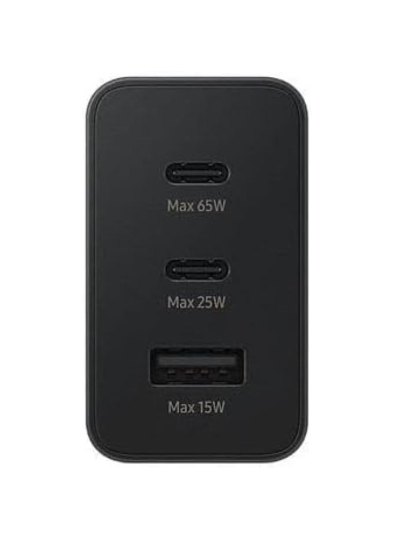 ELTRAZONE 65W GaN PD Fast Charger, 3-Port USB C + USB A Adapter, Dual Laptop Charger for MacBook, iPhone, Samsung Galaxy, Steam Deck, OnePlus, Huawei, Supports PD20W & QC3.0 – Black - Image 4