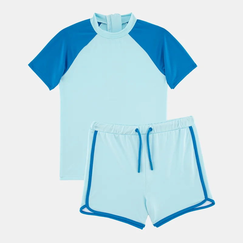Sun and Sand Sports Kids' Swimming T-Shirt and Shorts Set