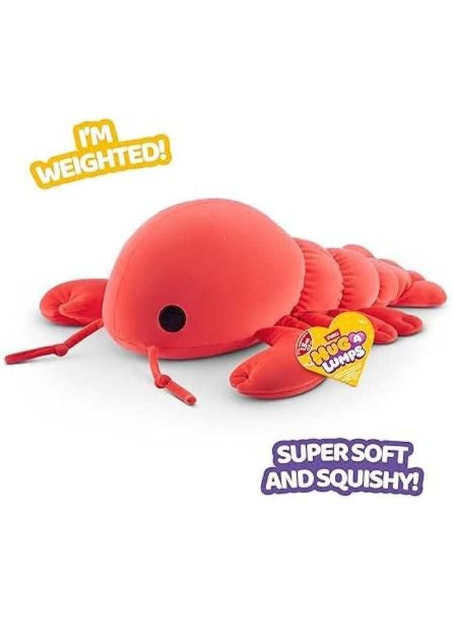 ZURU Hug A Lumps Lenny the Lobster, Weighted Plush Toy, Super Soft and Squishy, 30 cm, Red, Ages 3+ - Image 3