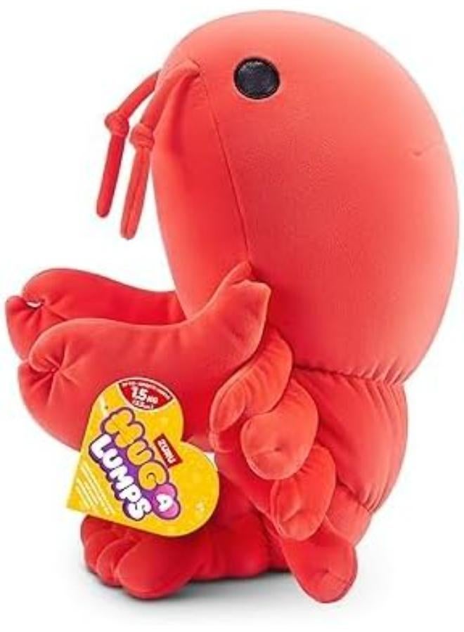 ZURU Hug A Lumps Lenny the Lobster, Weighted Plush Toy, Super Soft and Squishy, 30 cm, Red, Ages 3+ - Image 1