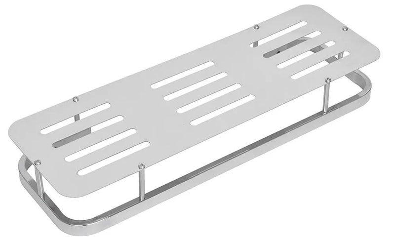 Stainless Steel 304 Bathroom Shower Caddy, Wall-Mounted Storage Organizer, Chrome Finish - Image 4