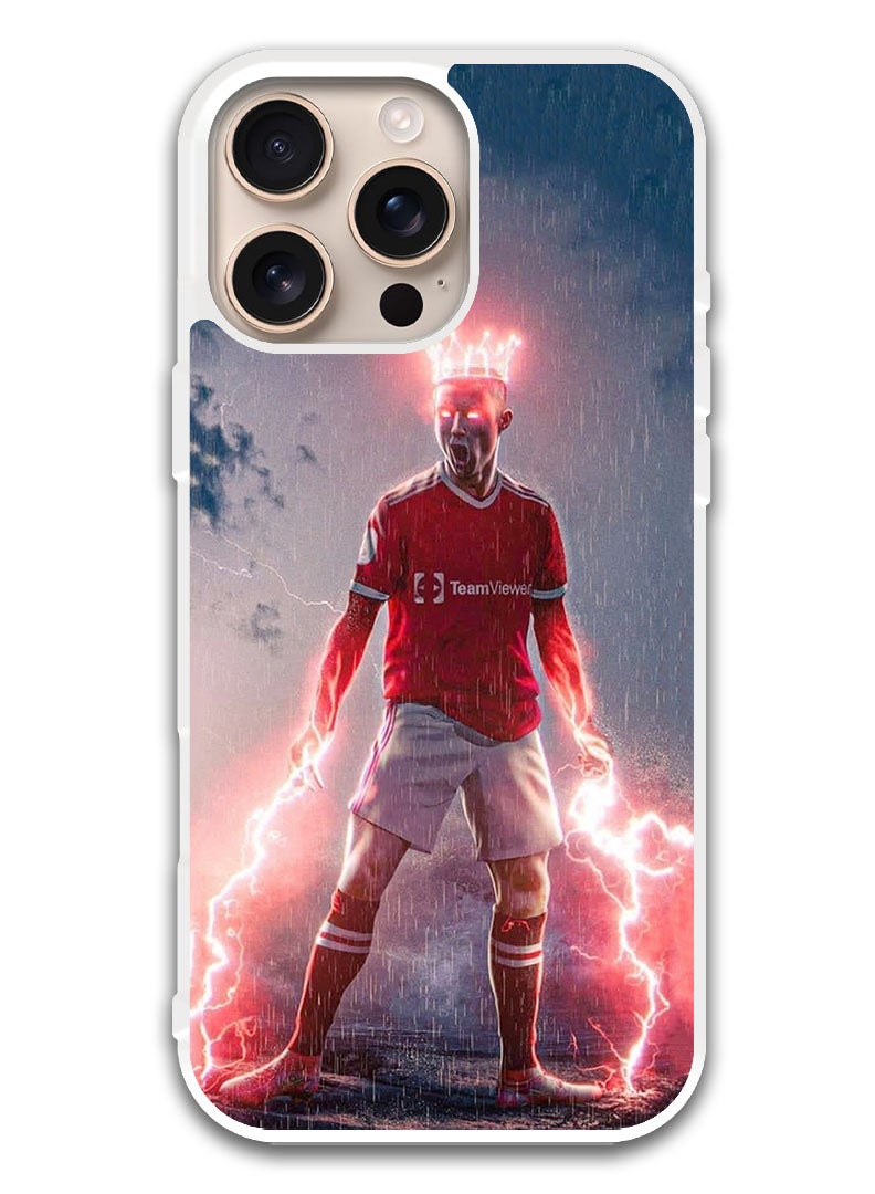 Theodor Protective Case Cover For APPLE IPHONE 16 Pro Ronaldo (5) (White Bumper) - Image 1