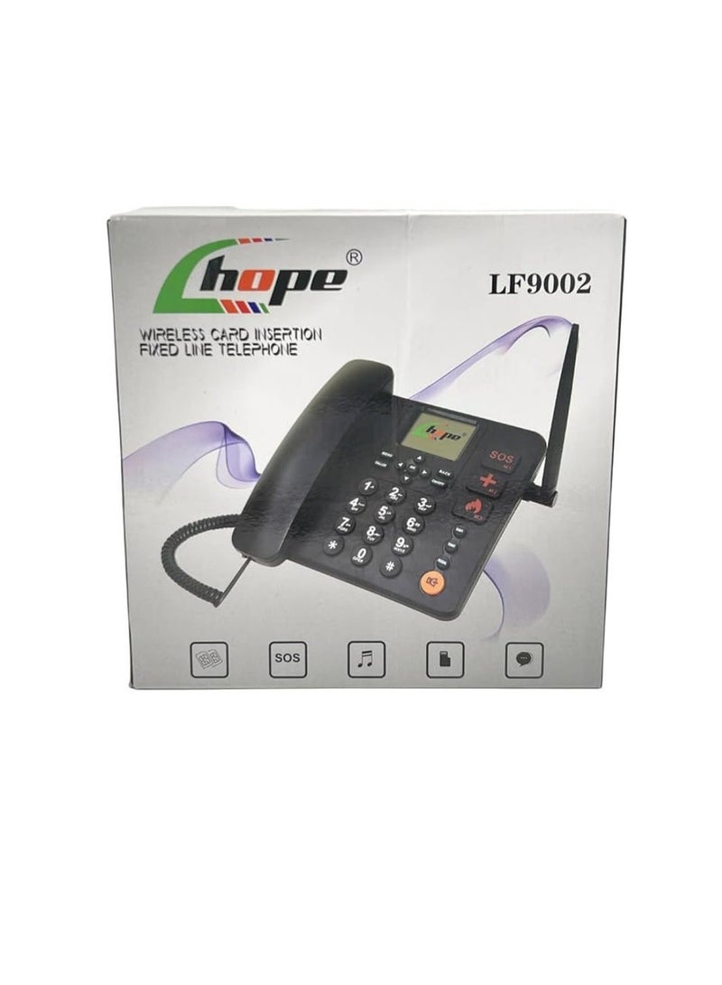 Hope LF9002 Cordless Fixed Wireless Phone with SIM Card Slot, 2G/3G/4G Support, Strong Signal Transmission, 1200mAh Battery, MP3 Player - Image 2