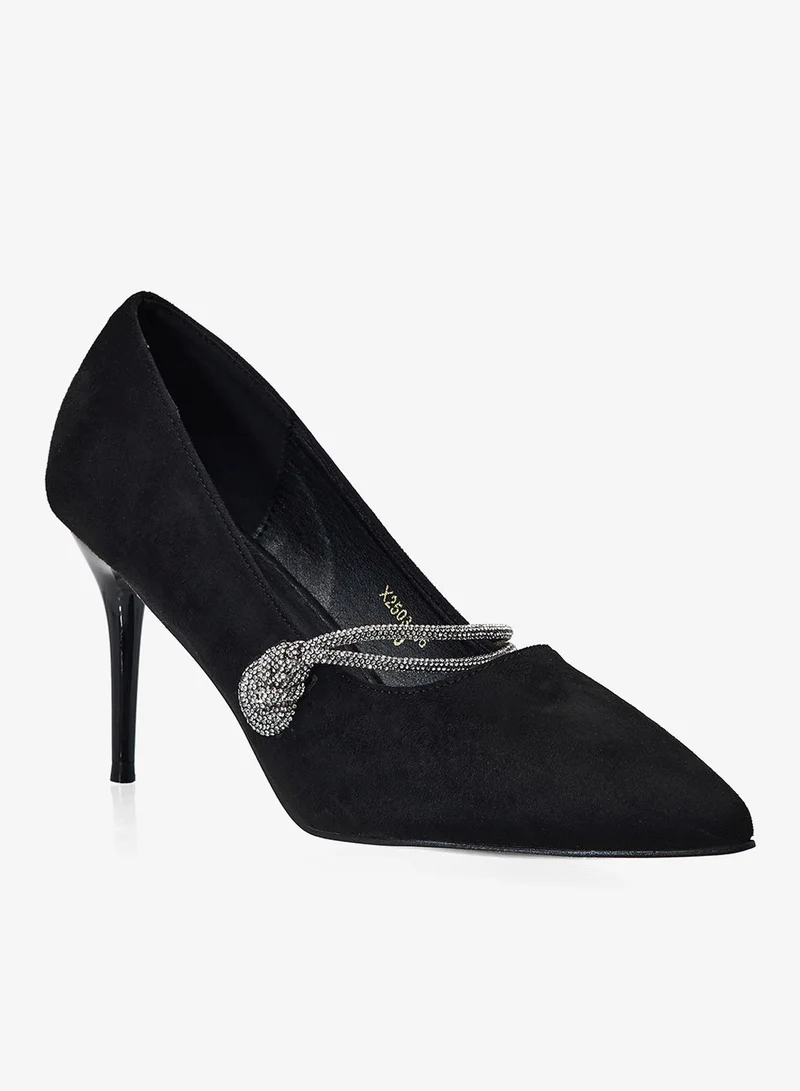 ELLA Diamante Heeled Pump