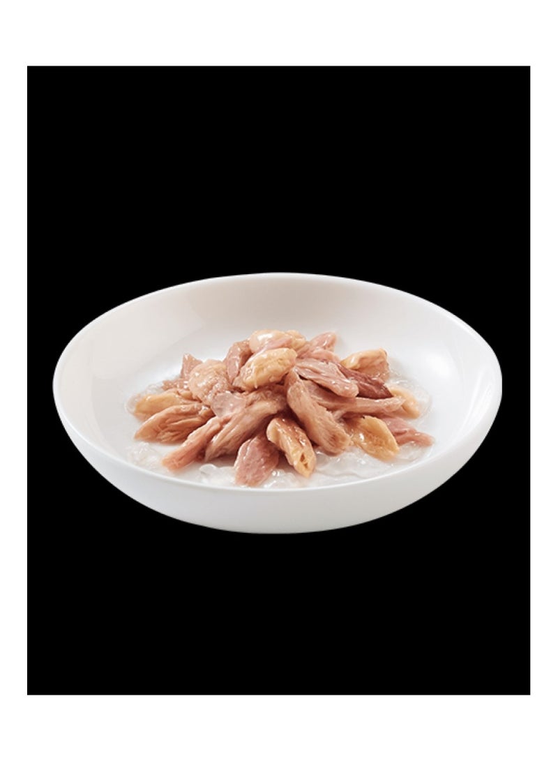 شيسر شيزر معلبات التونه مع سمك الدنيس في الجيلي طعام رطب للقطط, 6×50 جرام - Image 2